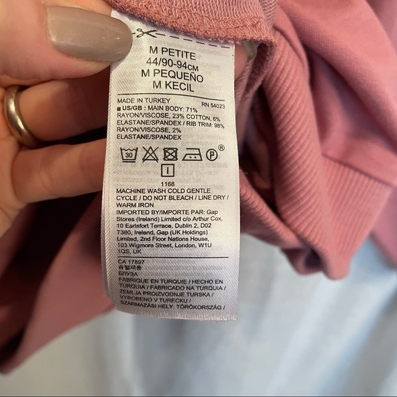 LAST CHANCE Banana Republic Sweatshirt French Terry Medium Petite - Picture 4 of 7